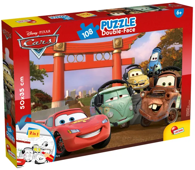 lisciani-disney-cars-puzzle-double-face-plus-108-pi-ces image 1