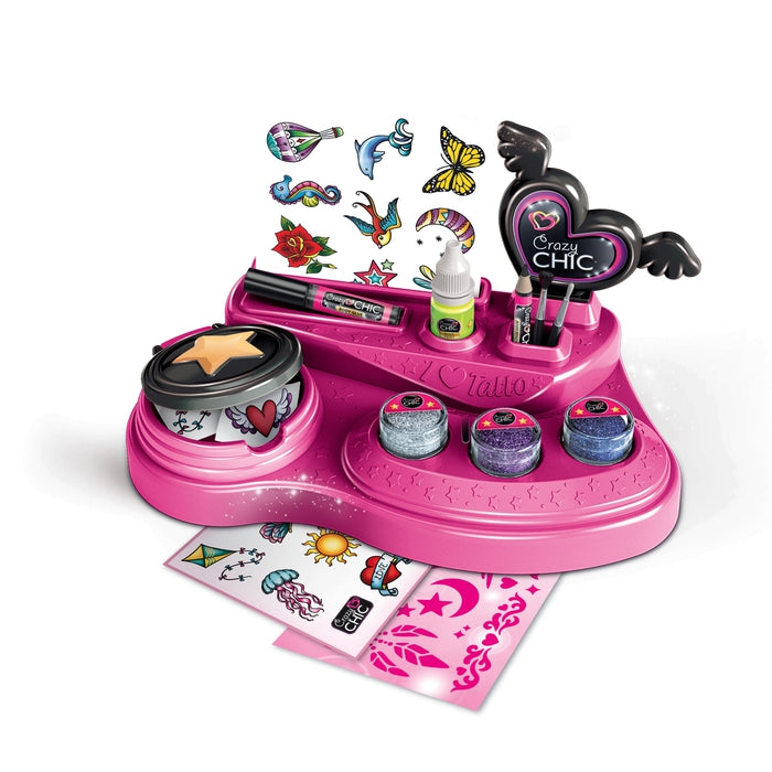 clementoni-crazy-chic-crazy-tattoo-kit-tatouages-enfants-glow-in-the-dark image 2