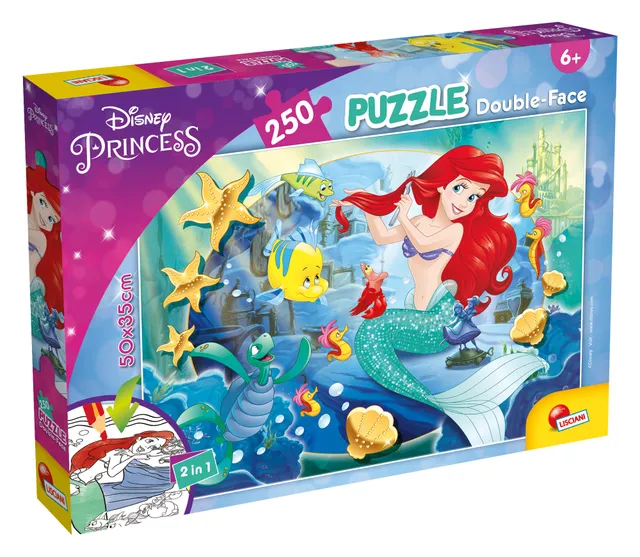lisciani-disney-puzzle-df-plus-250-ariel-la-petite-sir-ne image 1
