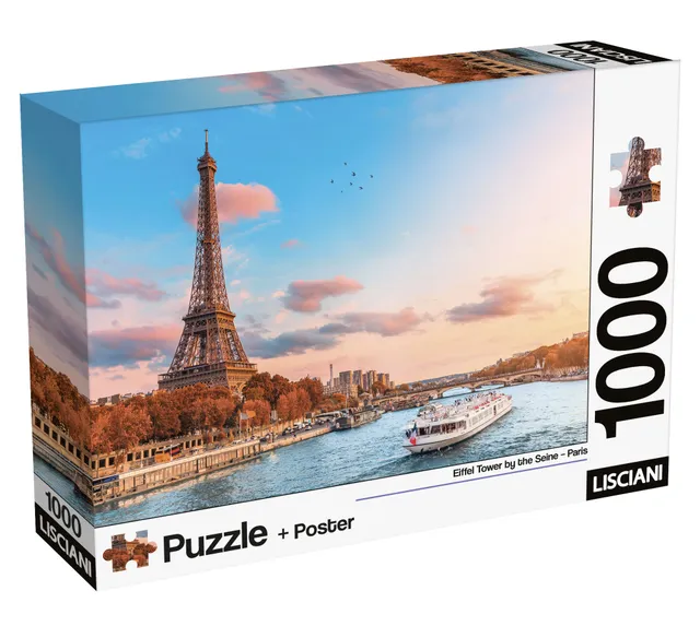 lisciani-puzzle-poster-paris-1000-pi-ces image 1