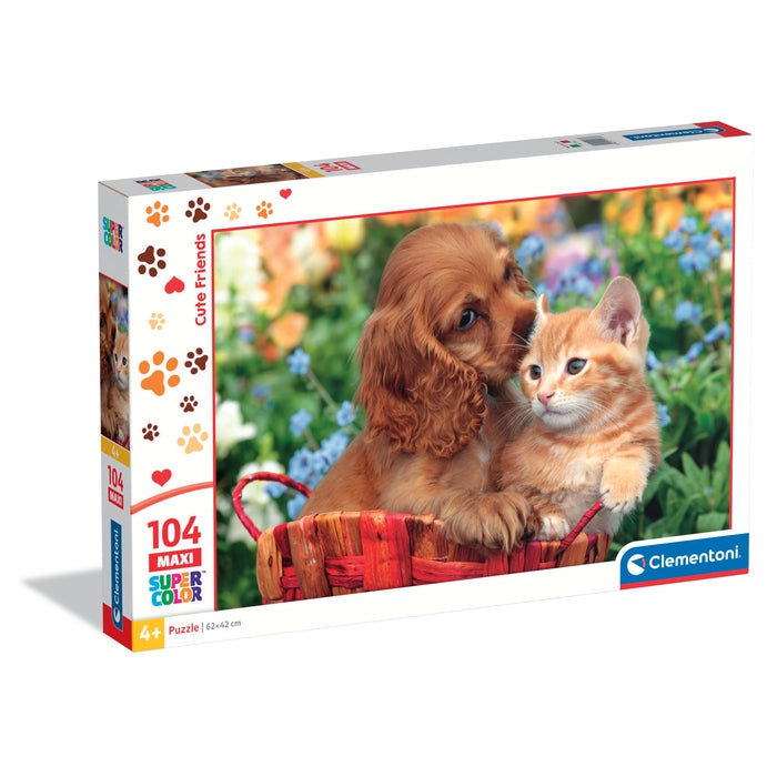 clementoni-puzzle-cute-friends-104-pi-ces-48-5x33-5-cm-enfant image 1