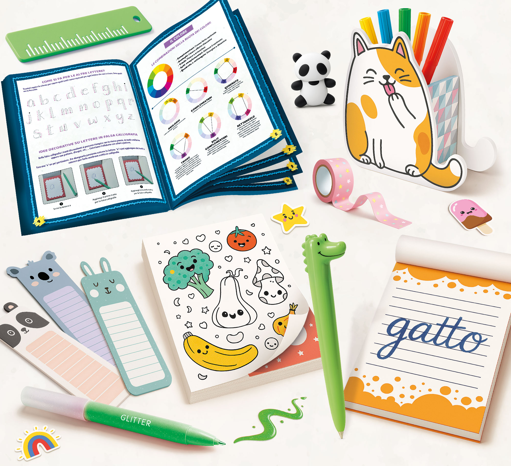 lisciani-i-m-a-genius-laboratorio-di-cartoleria-kit-cr-atif-papeterie image 2