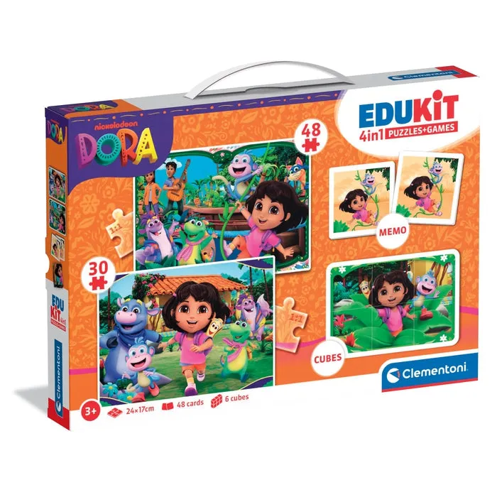 clementoni-dora-l-exploratrice-kit-ducatif-4-en-1 image 1