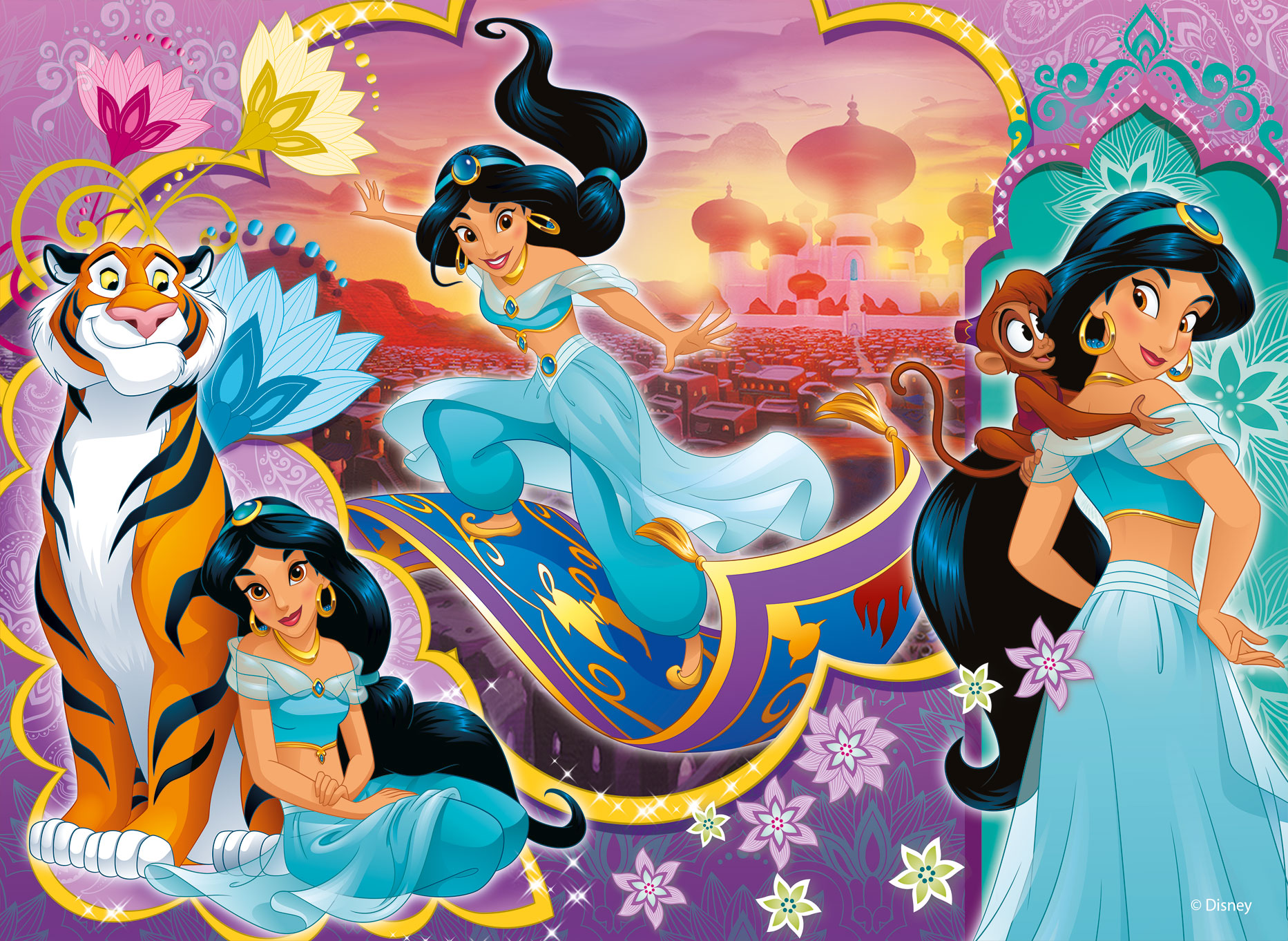 lisciani-disney-princess-puzzle-double-face-maxifloor-4-x-48 image 2