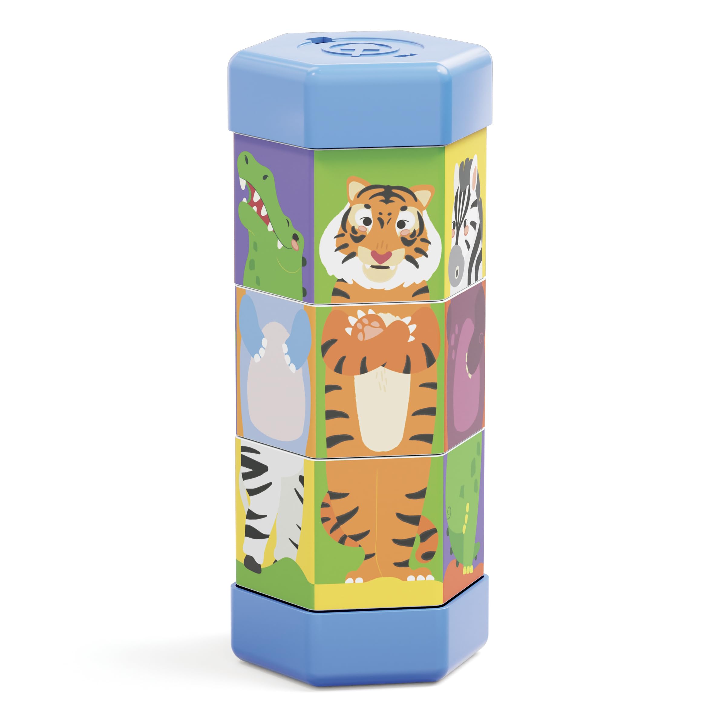 quercetti-2582-tub-mix-match-animaux-puzzle-rotatif image 2
