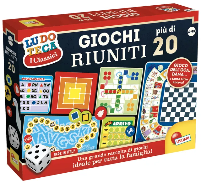 lisciani-ludoteca-giochi-riuniti-plus-de-20-jeux-coffret-20-jeux-traditionnels image 1