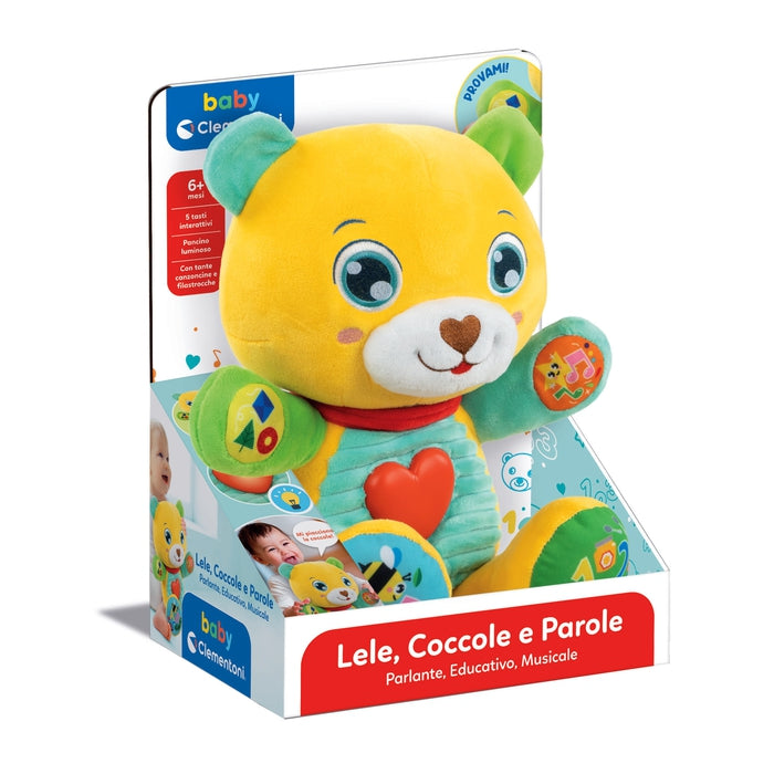 clementoni-baby-lele-coccole-e-parole-peluche-ourson-parlant-ducatif image 2