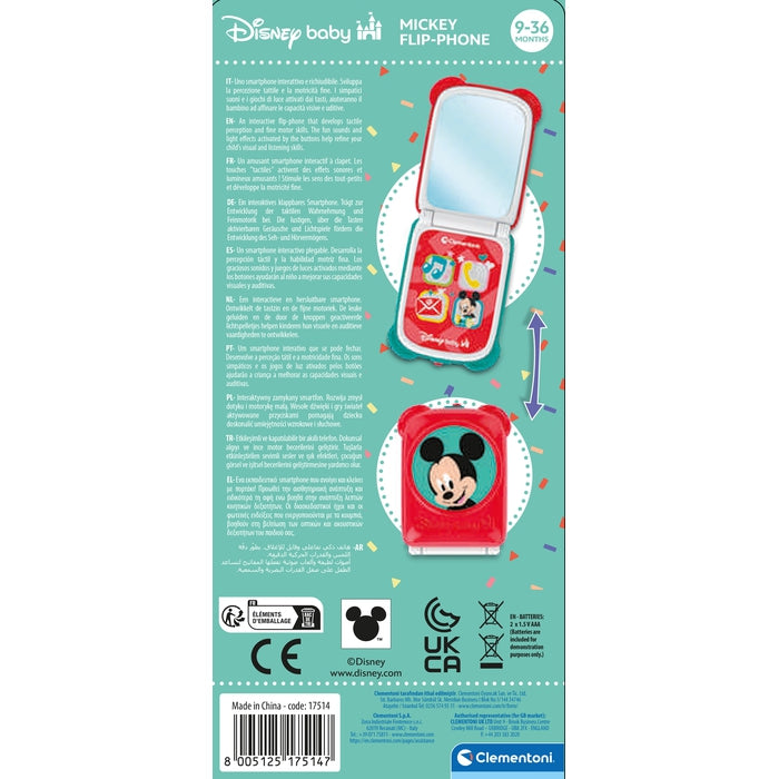clementoni-disney-baby-mickey-flip-phone-t-l-phone-clapet-musical image 6