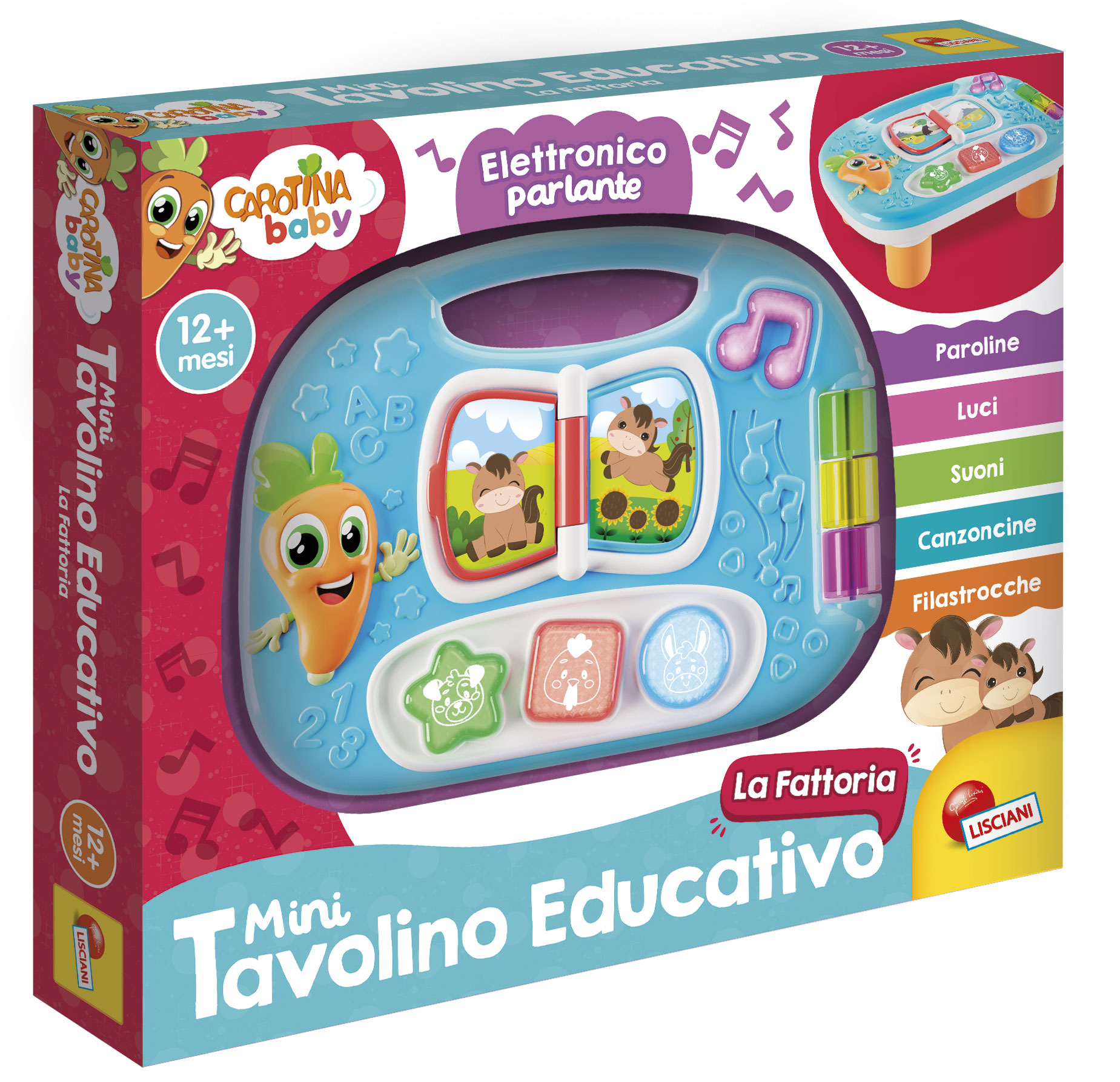 lisciani-carotina-mini-tavolino-educativo-fattoria-table-d-activit-s-sonore image 2