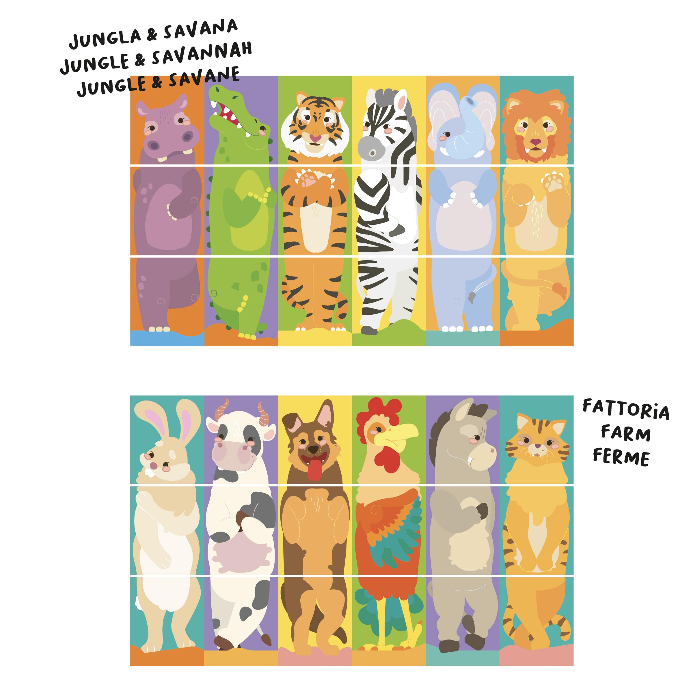 quercetti-2582-tub-mix-match-animaux-puzzle-rotatif image 5