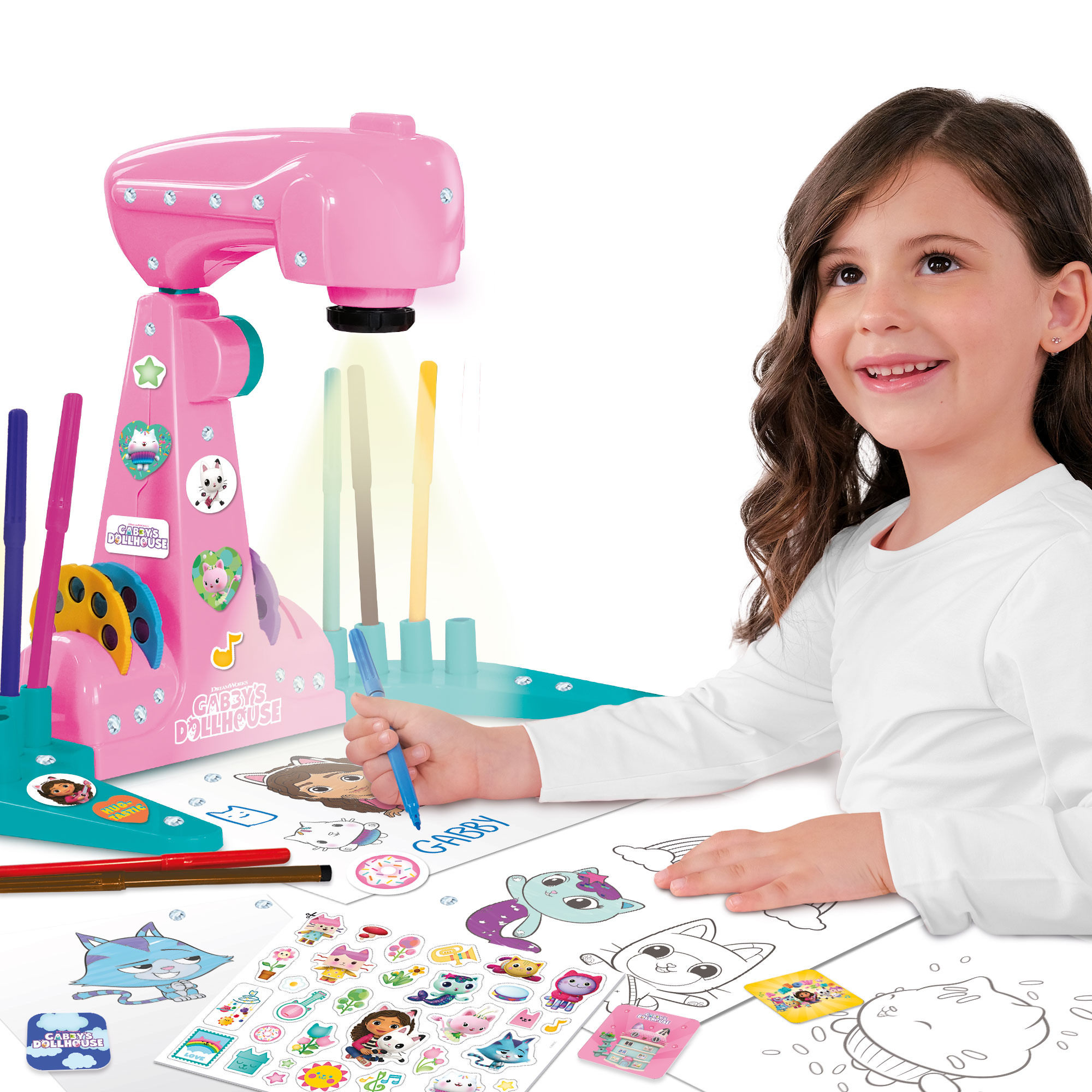 lisciani-gabby-s-dollhouse-projector-drawing-school-projecteur-dessin-led image 2