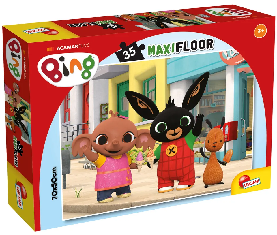 lisciani-bing-puzzle-maxi-floor-35-pi-ces-un-gelato-in-compagnia image 1