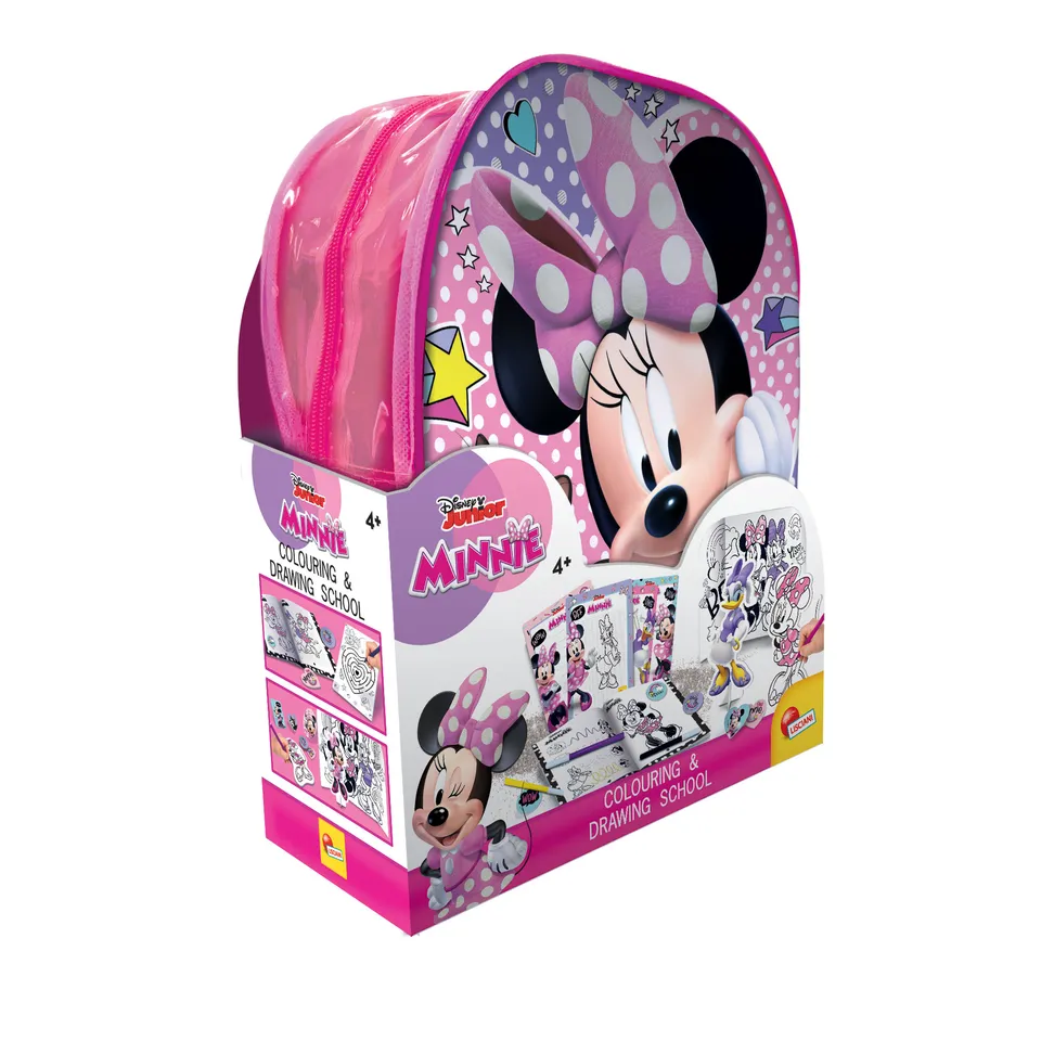 lisciani-minnie-zainetto-colouring-and-drawing-school-kit-dessin-et-coloriage-sa image 1