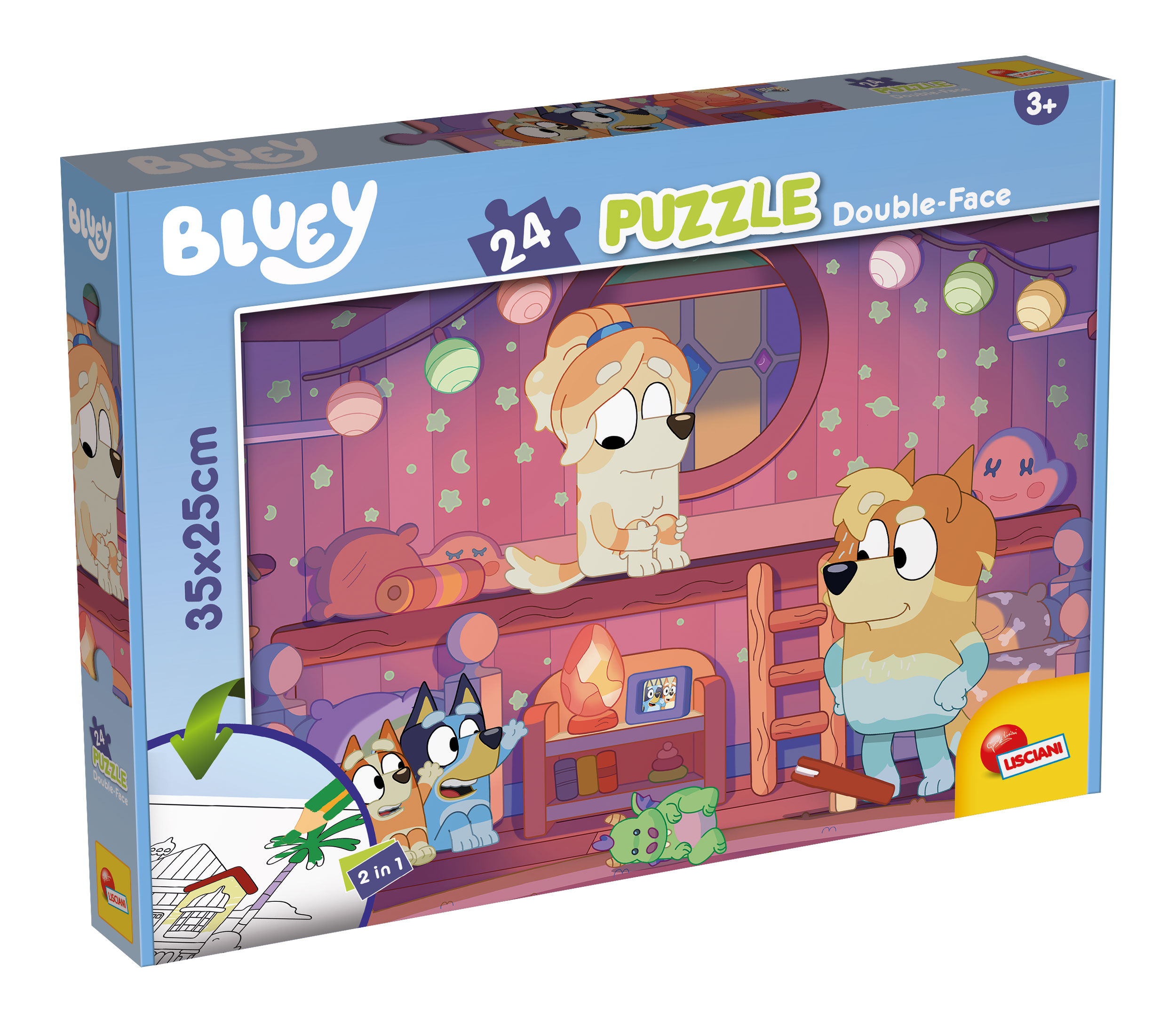 lisciani-bluey-puzzle-df-m-plus-24-story-time-puzzle-24-pi-ces-colorier image 1