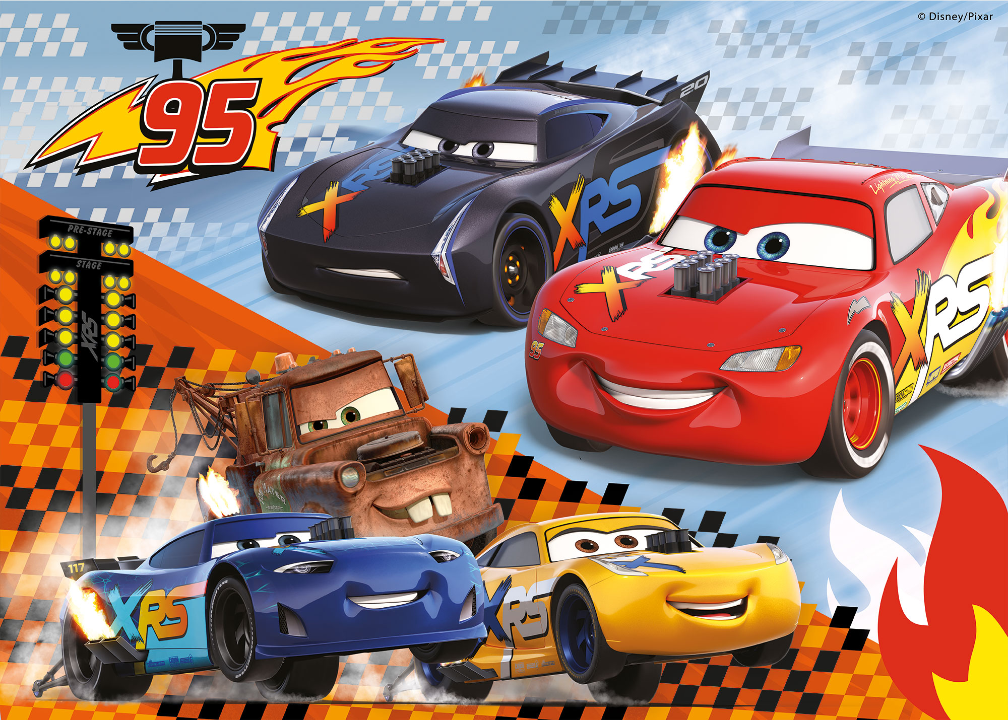 lisciani-disney-puzzle-df-maxifloor-2-x-24-cars image 2