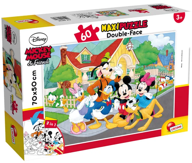 lisciani-disney-puzzle-double-face-maxifloor-60-mickey image 1