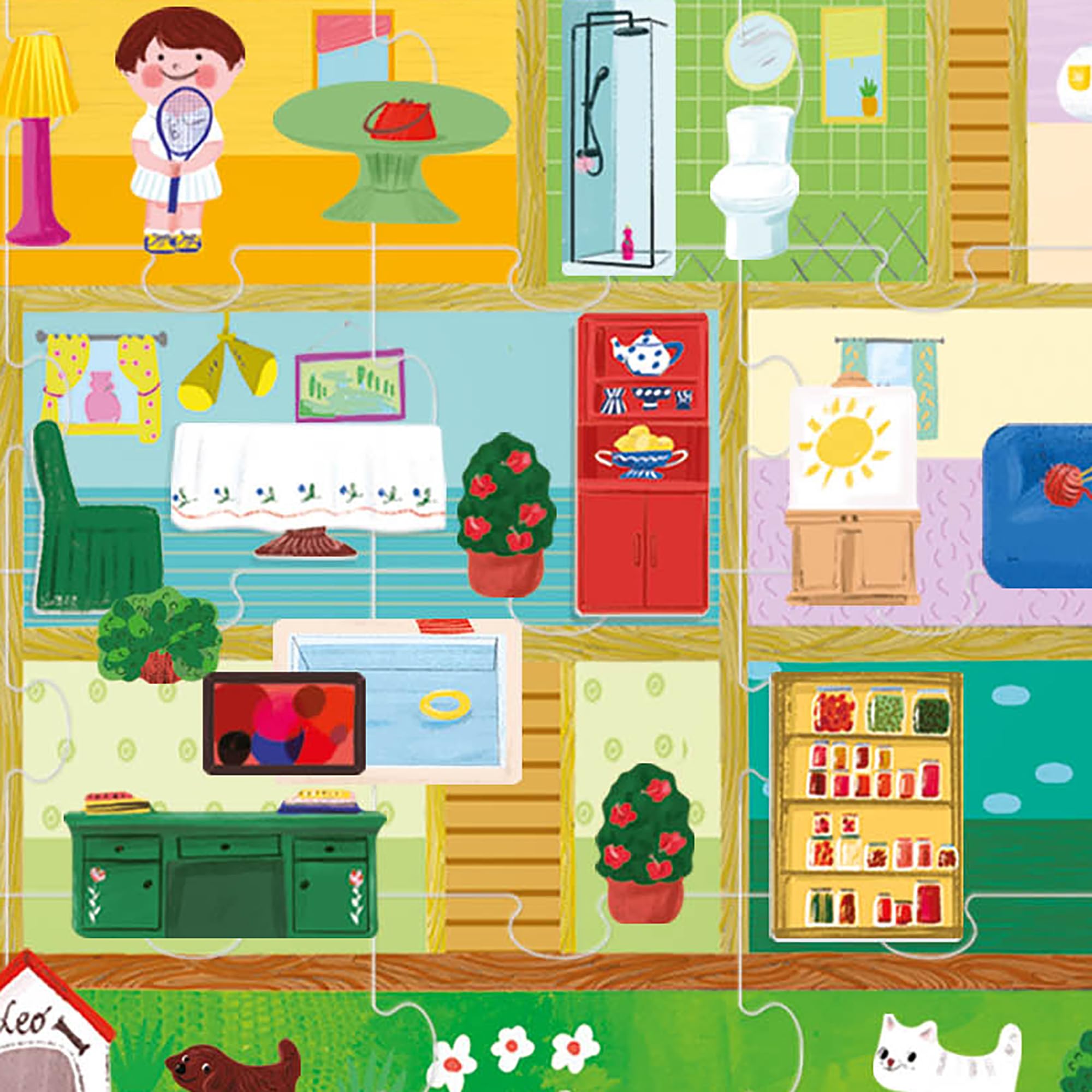headu-giant-playset-puzzle-the-doll-house-puzzle-42-pi-ces-78-figures image 6