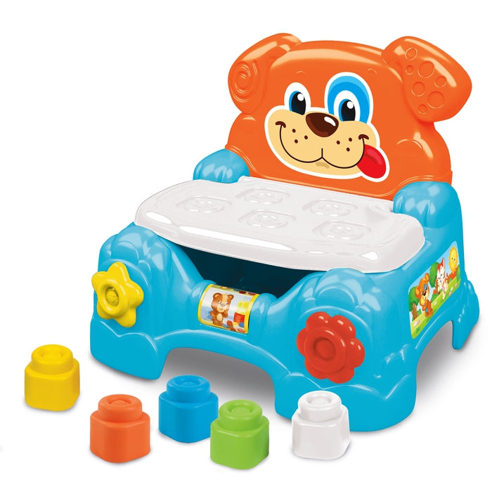clementoni-soft-clemmy-fauteuil-chien-portamattoncini-10-briques-molles image 3