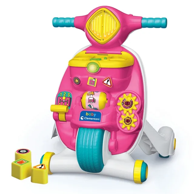 clementoni-baby-clementoni-valentina-scooterina-trotteur-premiers-pas-2-en-1 image 1