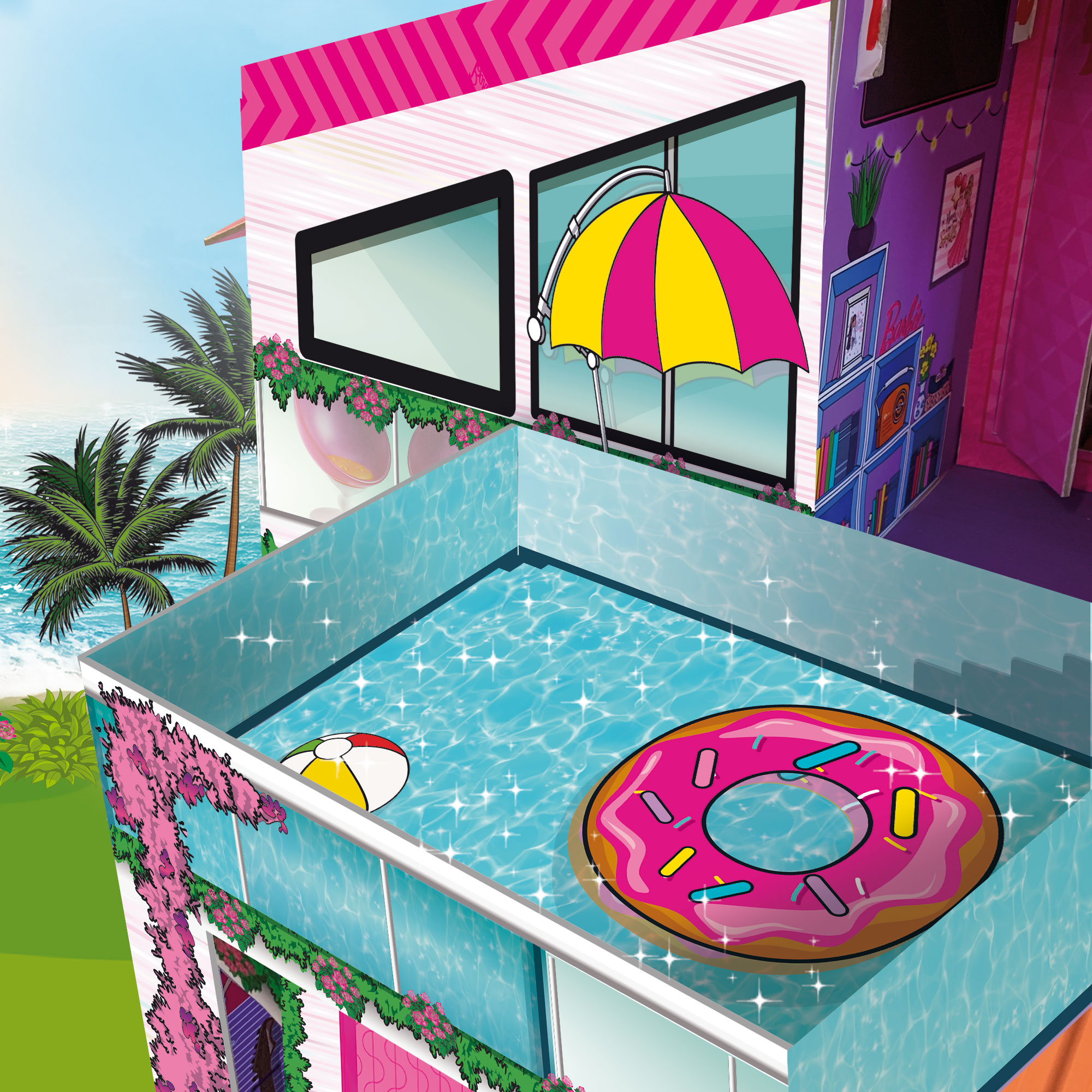 lisciani-barbie-dream-summer-villa-avec-poup-e-villa-2-tages image 6