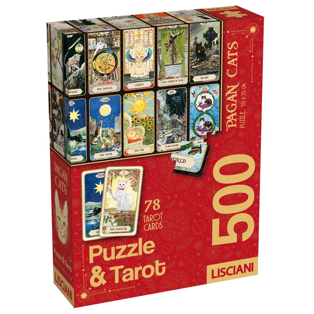 lisciani-puzzle-tarot-cats-puzzle-jeu-de-tarots-chats image 1
