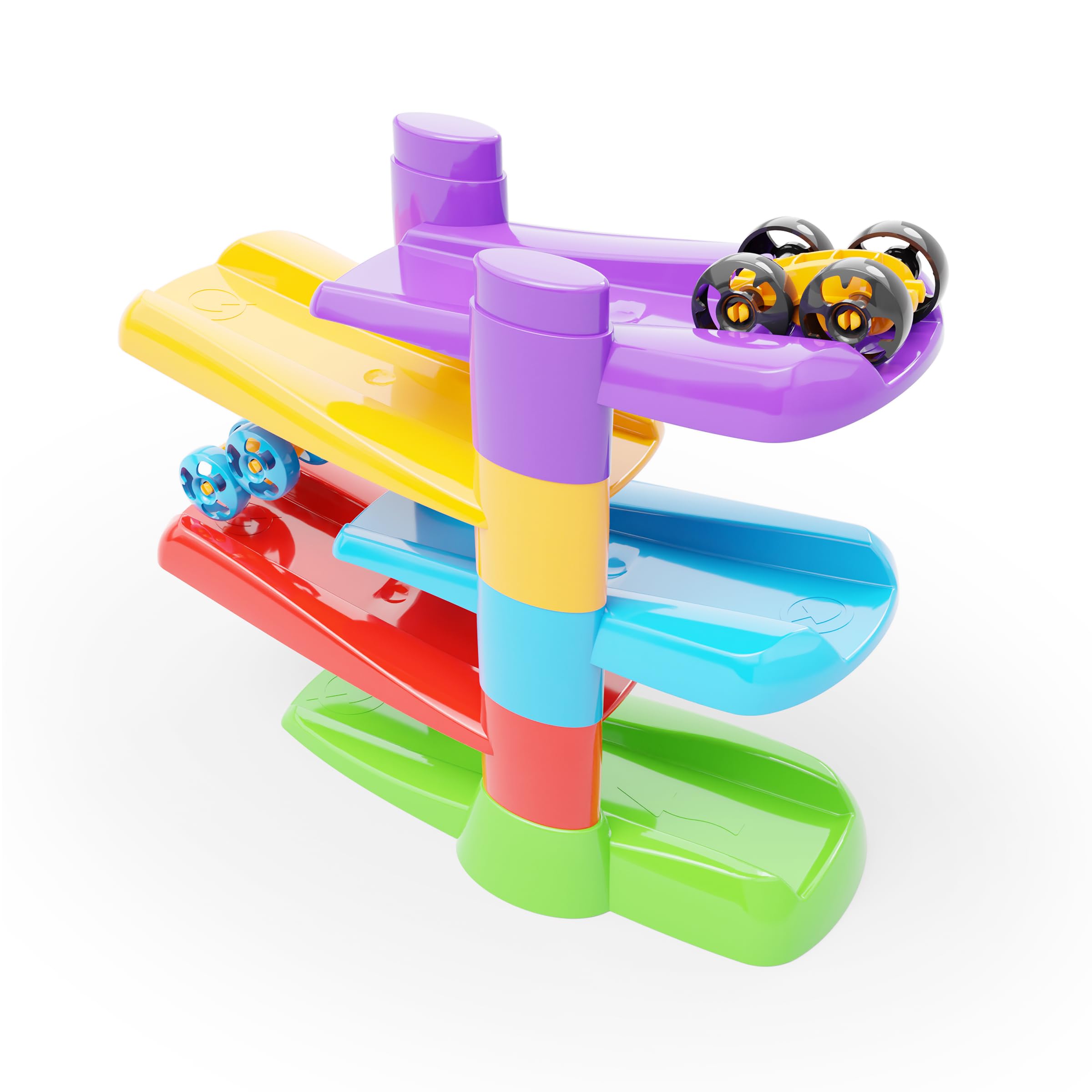 quercetti-6496-flip-car-race-track-circuit-de-billes-avec-voitures image 4