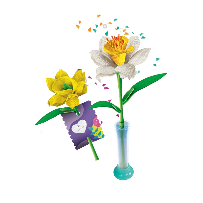 clementoni-idea-create-your-flowers-narciso-kit-cr-atif-2-fleurs-assembler image 2