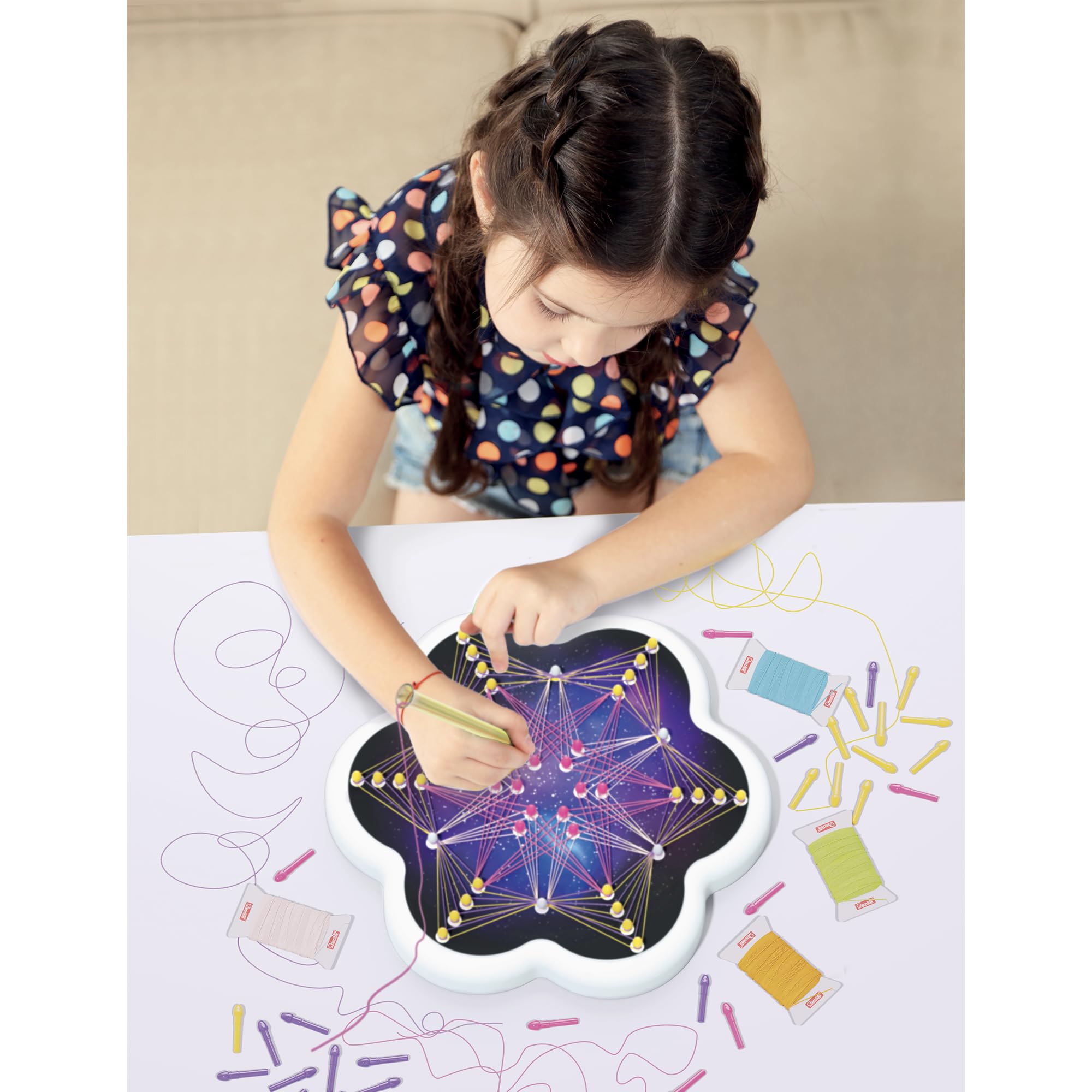 quercetti-string-art-mandala-2850-kit-tissage-enfant-5-ans image 3