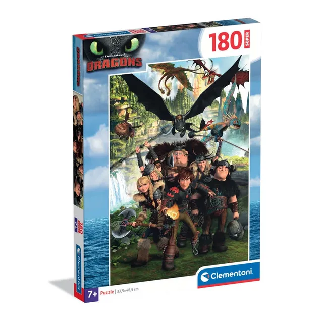 clementoni-puzzle-how-to-train-your-dragon-180-pi-ces-puzzle-enfant-7-9-ans image 1