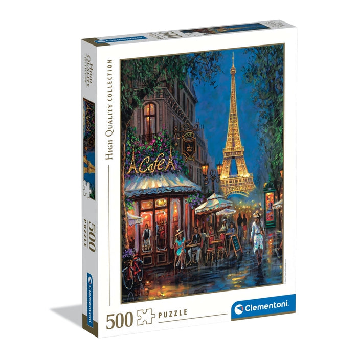 clementoni-collection-night-at-the-eiffel-caf-puzzle-500-pi-ces image 1