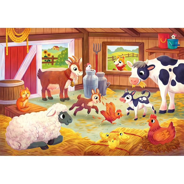 clementoni-the-farmyard-family-2-puzzles-20-pi-ces image 2