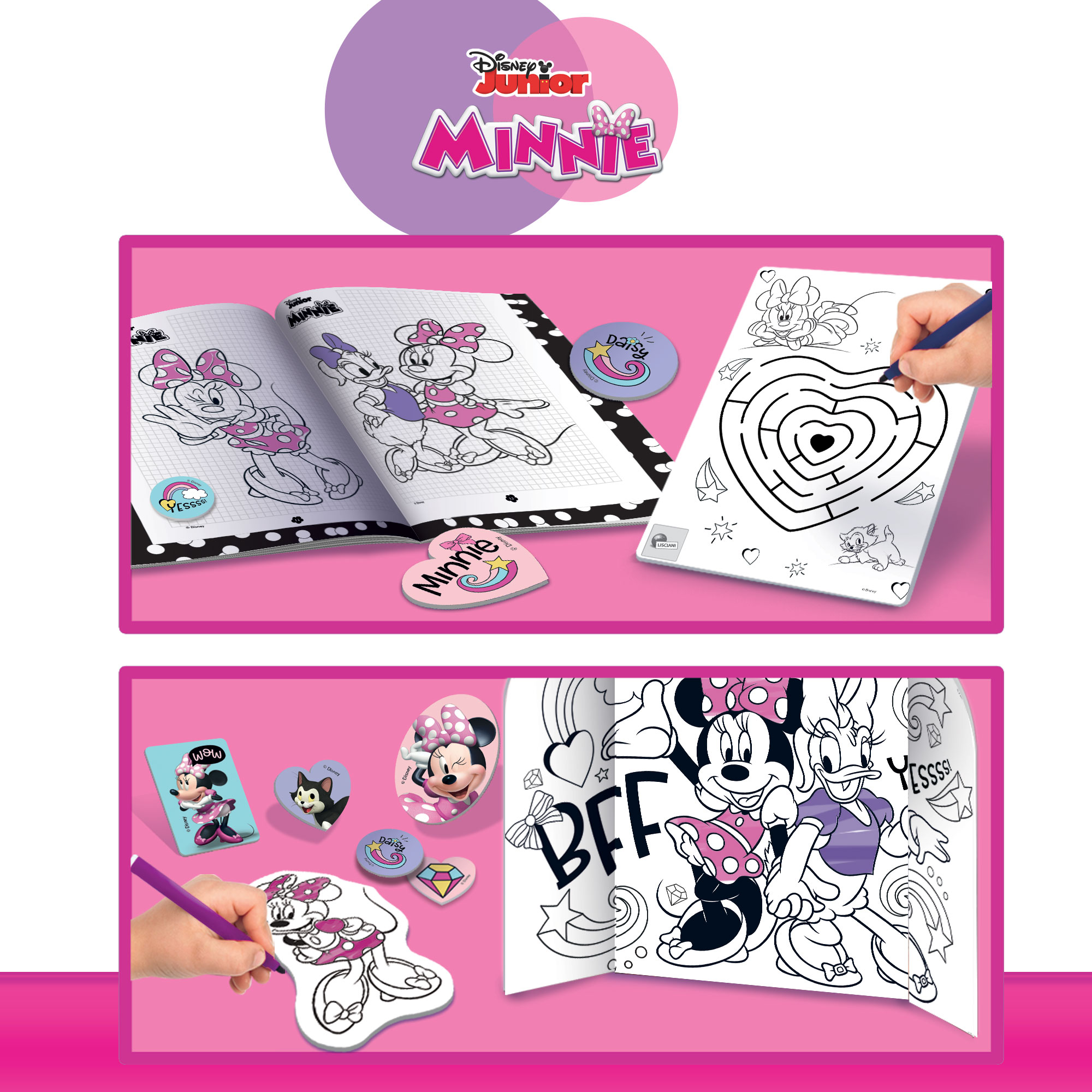 lisciani-minnie-zainetto-colouring-and-drawing-school-kit-dessin-et-coloriage-sa image 5