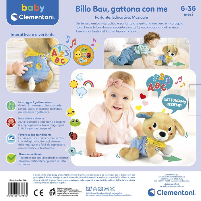 clementoni-baby-billo-bau-gattona-con-me-peluche-chien-interactif-suivre image 7