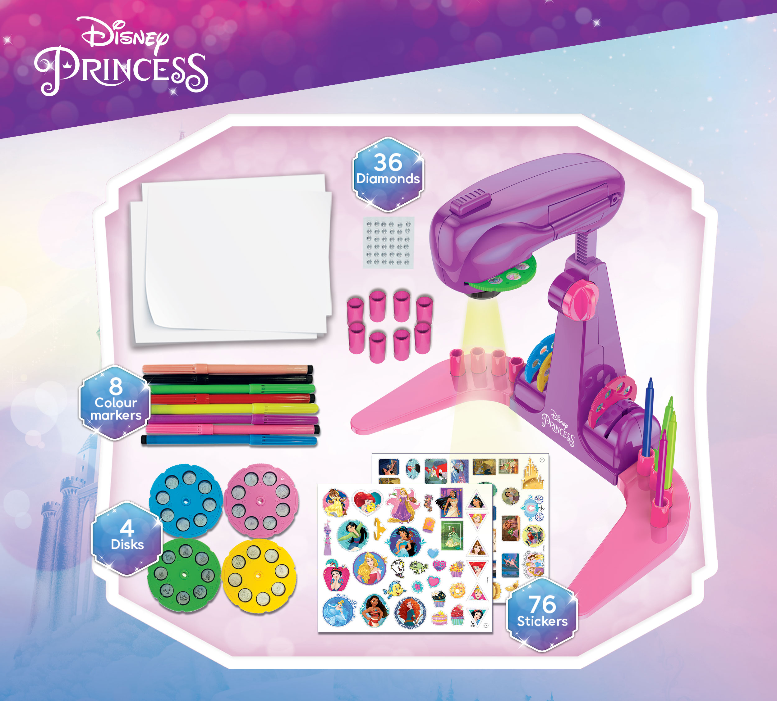 lisciani-princess-projector-drawing-school-projecteur-de-dessin-led image 3