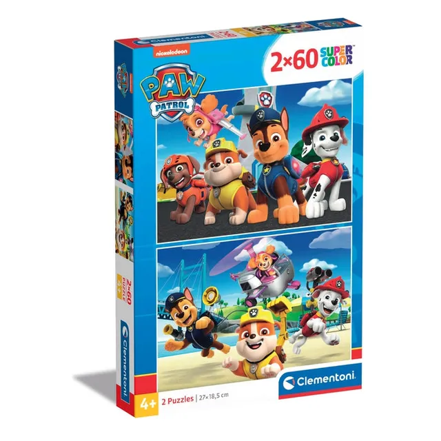 clementoni-paw-patrol-puzzle-enfant-2-x-60-pi-ces image 1