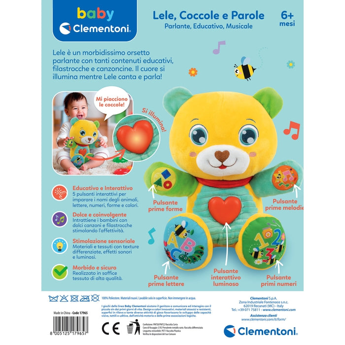 clementoni-baby-lele-coccole-e-parole-peluche-ourson-parlant-ducatif image 6