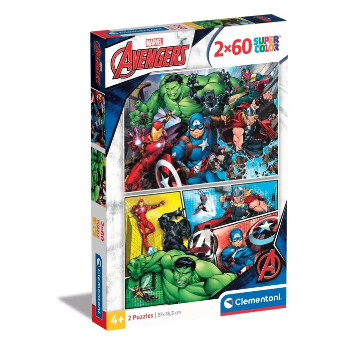 clementoni-avengers-2-puzzles-60-pi-ces-27-x-19-cm image 1