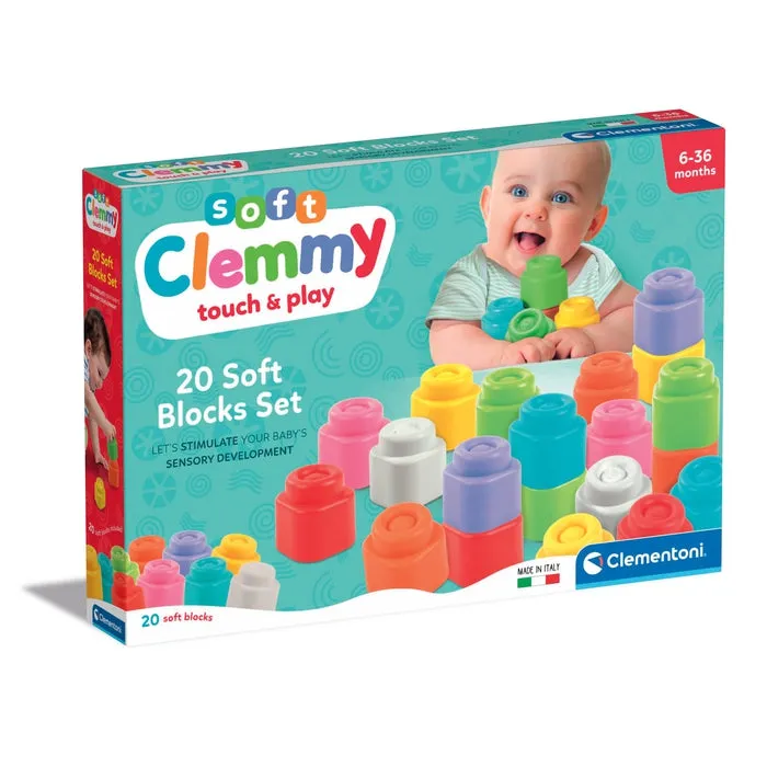 clementoni-soft-clemmy-bo-te-20-cubes-souples-b-b-6-mois image 1