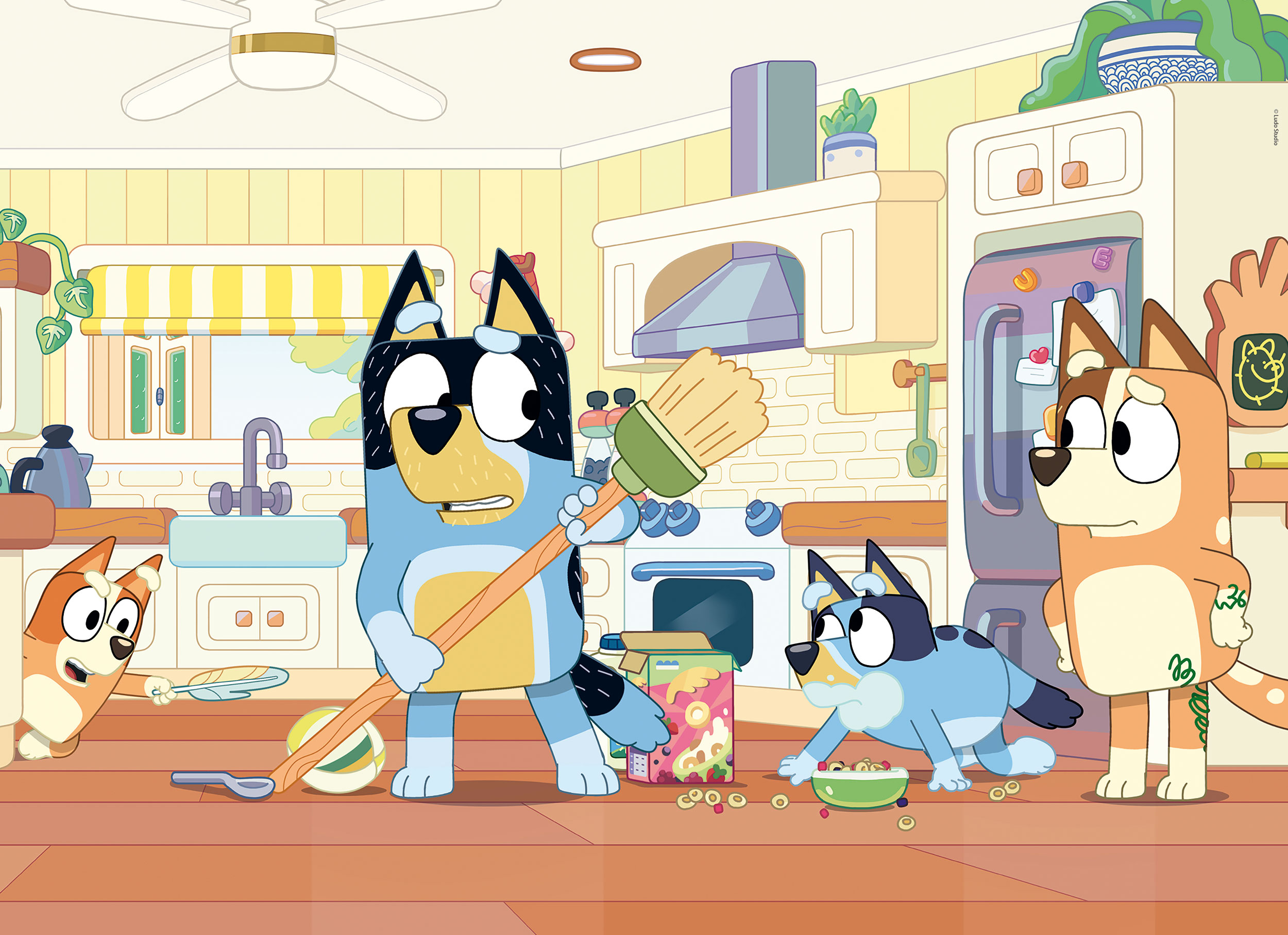 lisciani-bluey-co-puzzle-60-pi-ces-2-en-1-colorier image 2