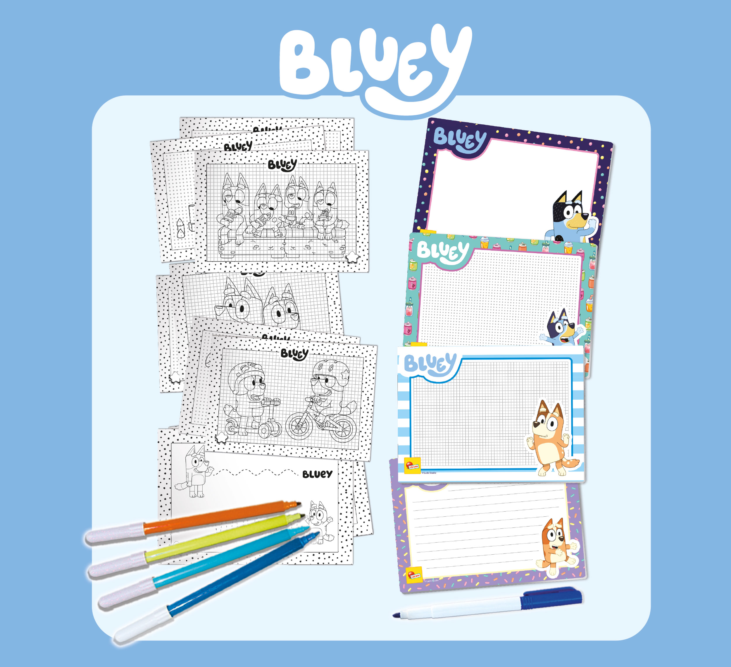 lisciani-bluey-drawing-school-kit-dessin-effa-able-avec-guide-progressif image 3