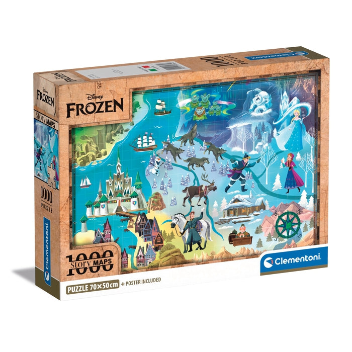 clementoni-puzzle-story-maps-frozen-1000-pi-ces-70-x-50-cm-adulte-et-10-ans image 1