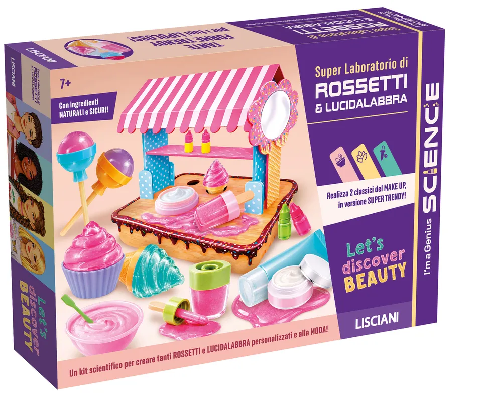 lisciani-i-m-a-genius-super-labo-rouges-l-vres-et-gloss-2-en-1 image 1
