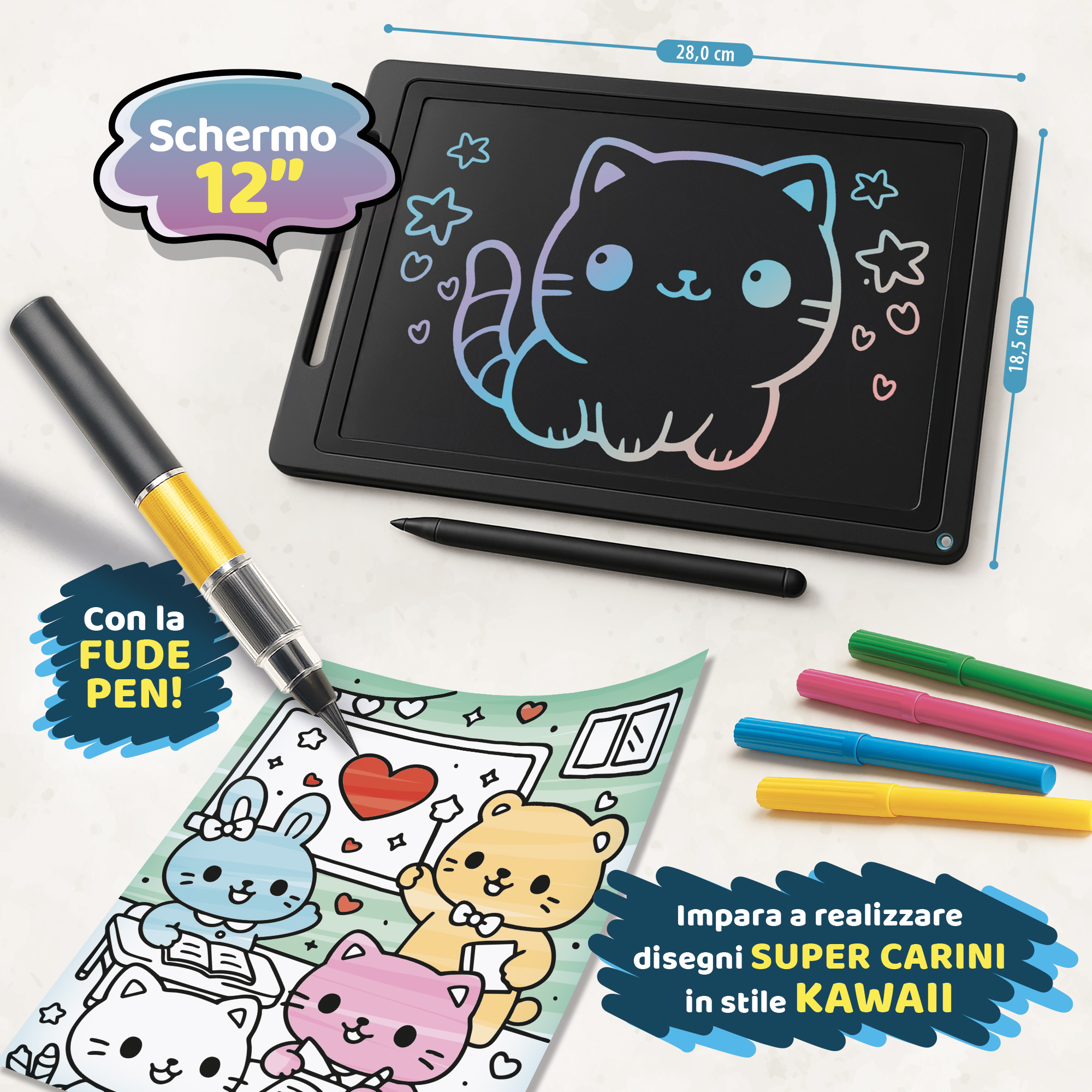 lisciani-i-m-a-genius-laboratoire-kawaii-kit-dessin-avec-tablette-lcd image 4