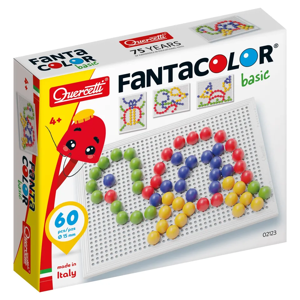 quercetti-fantacolor-tab-basic-mosa-que-60-pions-15-mm-d-s-4-ans image 1