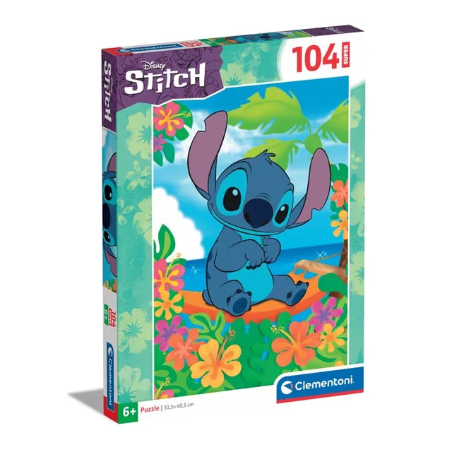clementoni-puzzle-enfant-stitch-104-pi-ces-48-5-x-33-5-cm image 1