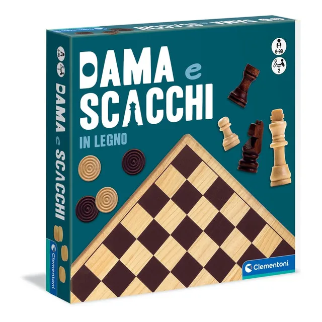 clementoni-dames-et-checs-en-bois-coffret-2-jeux-classiques image 1