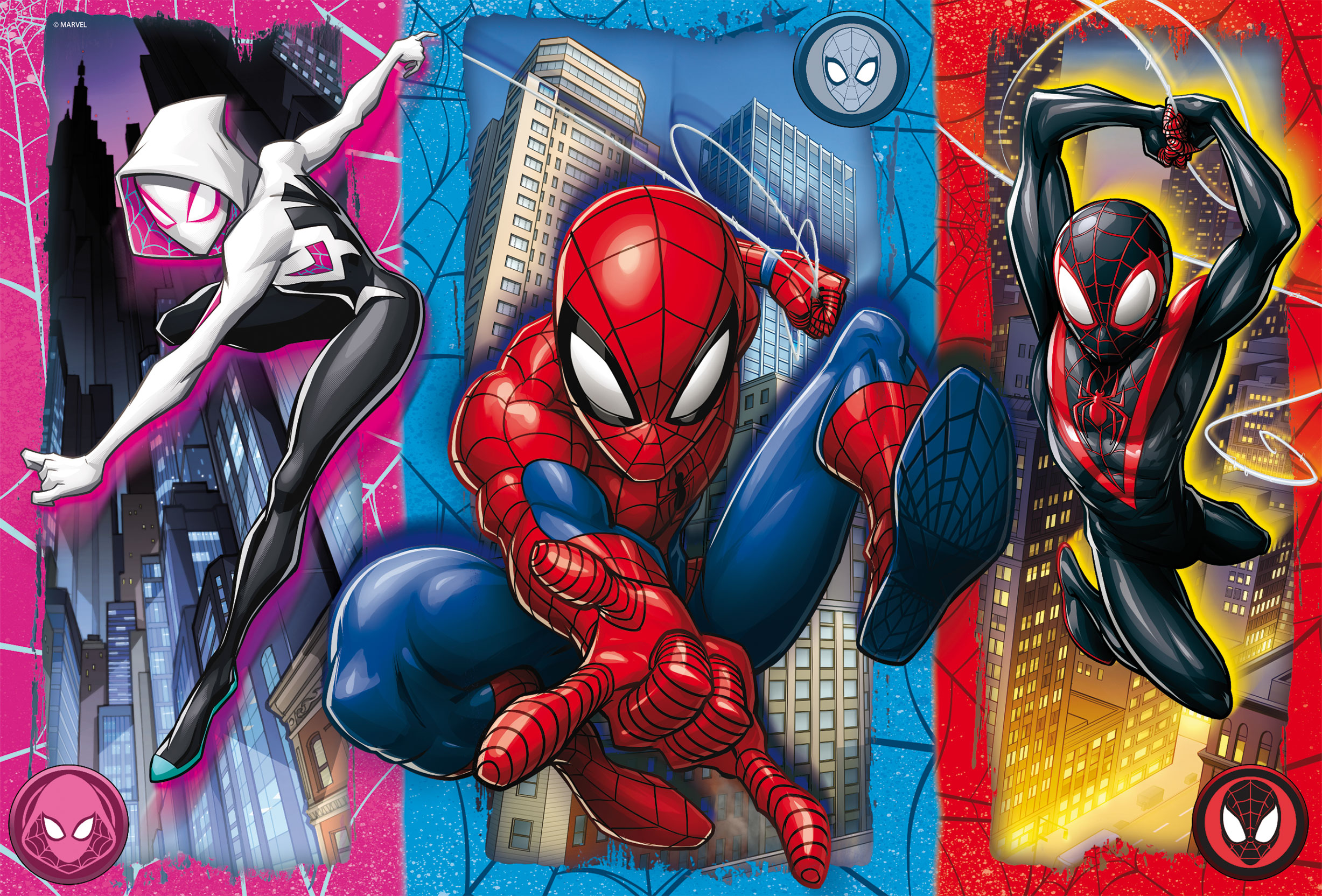 lisciani-marvel-puzzle-double-face-maxifloor-2x60-spider-man image 2