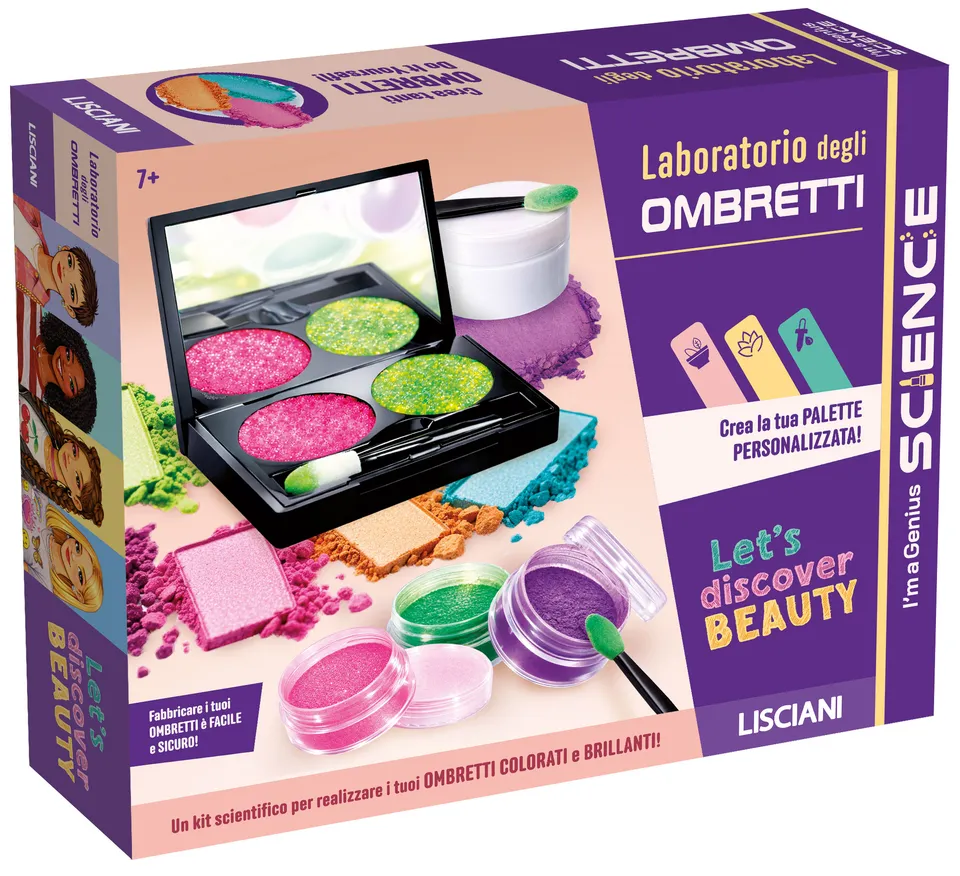 lisciani-i-m-a-genius-laboratorio-di-ombretti-kit-maquillage-enfant image 1