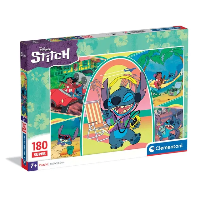 clementoni-disney-stitch-puzzle-180-pi-ces-48-5x33-5-cm image 1