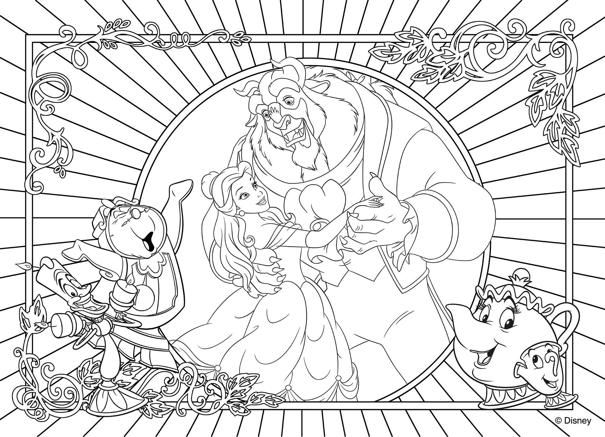 lisciani-disney-puzzle-df-plus-108-pi-ces-la-belle-et-la-b-te image 3
